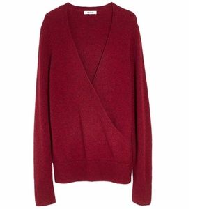 Madewell Wrap-Front Pullover Sweater